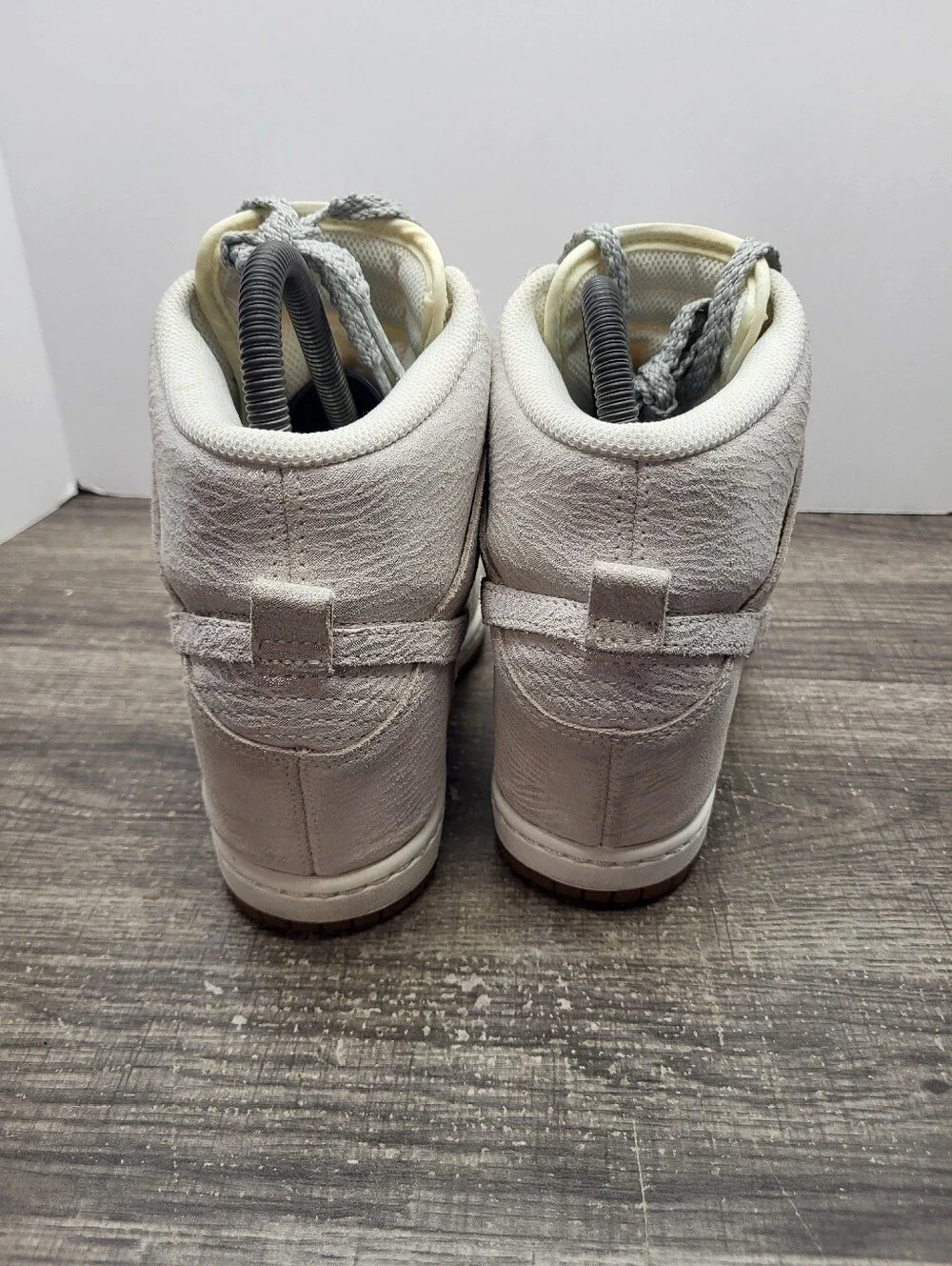 Nike Dunk Sky Hi Sail Silver Summit 543257-100 Sneaker-Wedge Women's Size 7.5